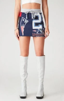 FURST OF A KIND VINTAGE NFL VINTAGE SPLICED PATCHWORK SKIRT