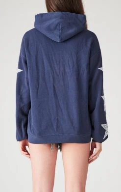 FURST OF A KIND VINTAGE NFL VINTAGE SILVER STAR PATCH HOODIE