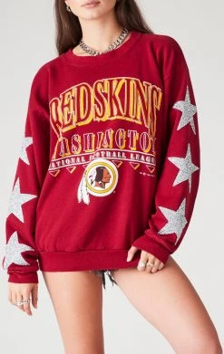 FURST OF A KIND VINTAGE SILVER STAR PATCH SWEATSHIRT VINTAGE NFL