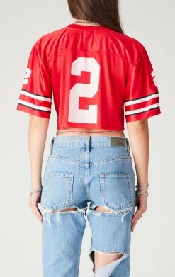 FURST OF A KIND VINTAGE CHAIN LACE UP JERSEY TEE VINTAGE COLLEGE