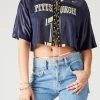 FURST OF A KIND VINTAGE COLLEGE VINTAGE CHAIN LACE UP JERSEY TEE 2 FURST OF A KIND VINTAGE COLLEGE VINTAGE CHAIN LACE UP JERSEY TEE