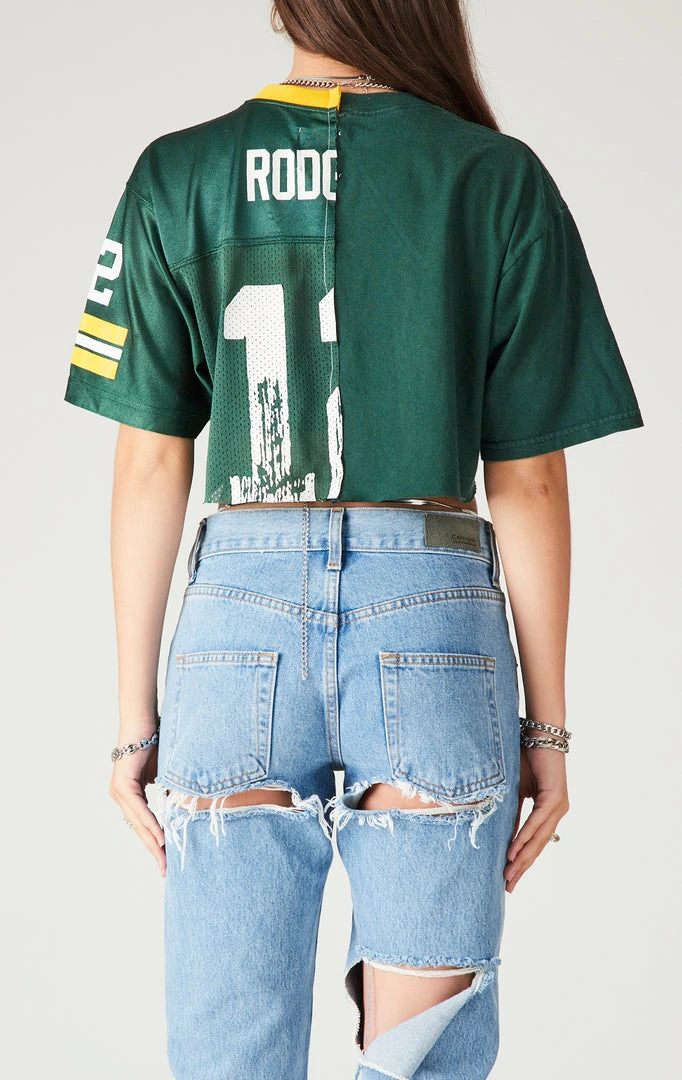 FURST OF A KIND VINTAGE SPLICED CROPPED JERSEY TEE 4 FURST OF A KIND VINTAGE SPLICED CROPPED JERSEY TEE