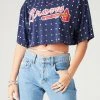FURST OF A KIND VINTAGE ALLOVER RHINESTONE CROPPED TEE 2 FURST OF A KIND VINTAGE ALLOVER RHINESTONE CROPPED TEE