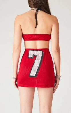 FURST OF A KIND VINTAGE CUT OUT JERSEY HALTER DRESS