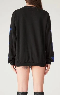 FURST OF A KIND VINTAGE OVERDYE STAR PATCH SWEATSHIRT