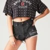 FURST OF A KIND VINTAGE ALLOVER RHINESTONE CROPPED TEE VINTAGE COLLEGE