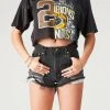FURST OF A KIND SALE VINTAGE SPLICED CROPPED JERSEY TEE