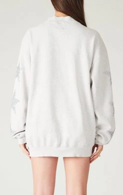 FURST OF A KIND VINTAGE SILVER STAR PATCH SWEATSHIRT