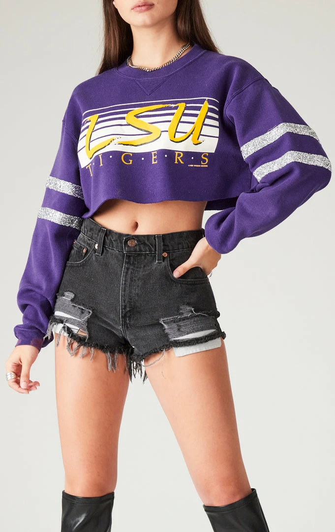 FURST OF A KIND VINTAGE RHINESTONE HOOP CROPPED SWEATSHIRT 3 FURST OF A KIND VINTAGE RHINESTONE HOOP CROPPED SWEATSHIRT