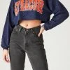 FURST OF A KIND VINTAGE BLACK RHINESTONE CROPPED SWEATSHIRT 1 FURST OF A KIND VINTAGE BLACK RHINESTONE CROPPED SWEATSHIRT