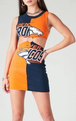 FURST OF A KIND SALE VINTAGE SPLICED CUT OUT O-RING DRESS