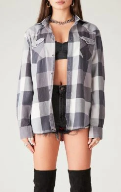 FURST OF A KIND SALE VINTAGE TEE BACK INSERT PLAID SHIRT