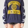 FURST OF A KIND VINTAGE SILVER STAR PATCH SWEATSHIRT VINTAGE COLLEGE