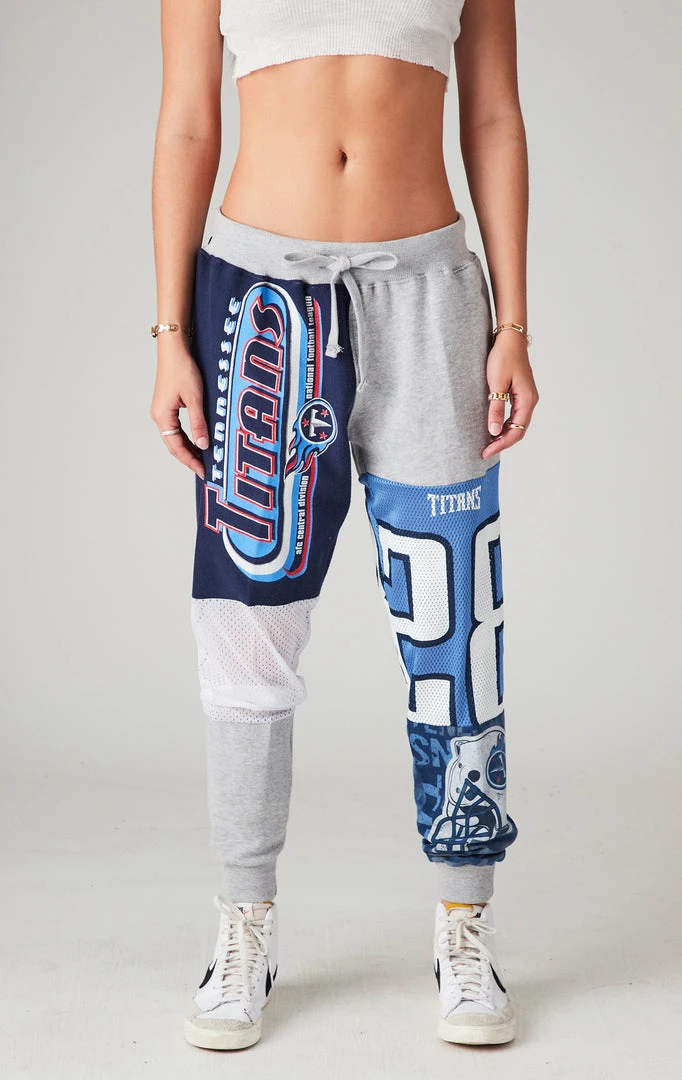 FURST OF A KIND VINTAGE NFL VINTAGE SPLICED PATCHWORK SWEATPANTS 3 FURST OF A KIND VINTAGE NFL VINTAGE SPLICED PATCHWORK SWEATPANTS