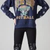 FURST OF A KIND VINTAGE MINI STAR PATCH SWEATSHIRT