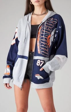 FURST OF A KIND VINTAGE SPLICED PATCHWORK ZIP UP HOODIE