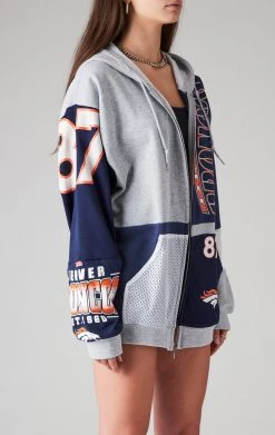 FURST OF A KIND VINTAGE SPLICED PATCHWORK ZIP UP HOODIE