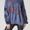 FURST OF A KIND VINTAGE OVERDYE STAR PATCH SWEATSHIRT SALE
