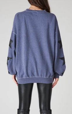 FURST OF A KIND VINTAGE OVERDYE STAR PATCH SWEATSHIRT SALE