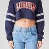 FURST OF A KIND VINTAGE RHINESTONE HOOP CROPPED SWEATSHIRT VINTAGE COLLEGE 1 FURST OF A KIND VINTAGE RHINESTONE HOOP CROPPED SWEATSHIRT VINTAGE COLLEGE