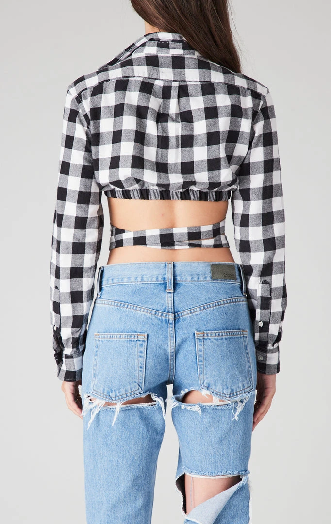 FURST OF A KIND SALE VINTAGE PLAID WRAP TOP 4 FURST OF A KIND SALE VINTAGE PLAID WRAP TOP