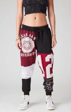 FURST OF A KIND VINTAGE SPLICED PATCHWORK SWEATPANTS VINTAGE COLLEGE