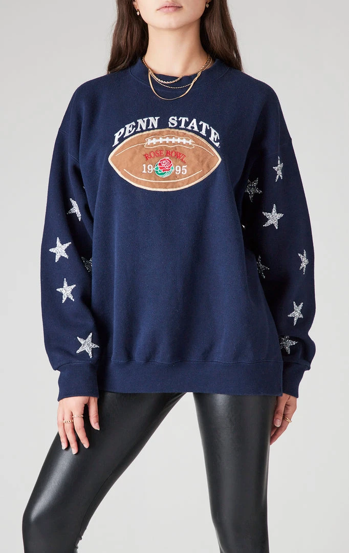FURST OF A KIND VINTAGE SILVER STAR PATCH CLUSTER SWEATSHIRT 3 FURST OF A KIND VINTAGE SILVER STAR PATCH CLUSTER SWEATSHIRT