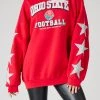 FURST OF A KIND VINTAGE STARS VINTAGE SILVER STAR PATCH SWEATSHIRT