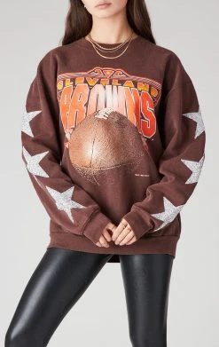 FURST OF A KIND VINTAGE SILVER STAR PATCH SWEATSHIRT