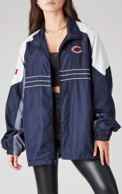 FURST OF A KIND VINTAGE NFL VINTAGE ZIP UP WINDBREAKER JACKET