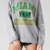 FURST OF A KIND VINTAGE COLLEGE VINTAGE SILVER STAR PATCH SWEATSHIRT