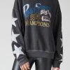FURST OF A KIND VINTAGE OVERDYE STAR PATCH SWEATSHIRT SALE