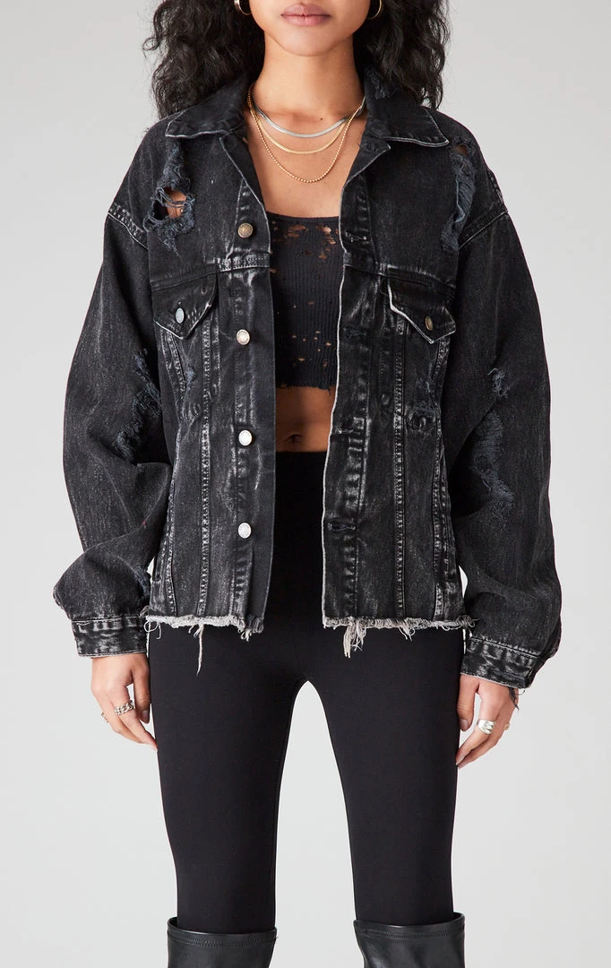 FURST OF A KIND VINTAGE GRAPHIC BACK INSERT DENIM JACKET 4 FURST OF A KIND VINTAGE GRAPHIC BACK INSERT DENIM JACKET