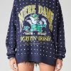 FURST OF A KIND VINTAGE ALLOVER RHINESTONE SWEATSHIRT VINTAGE COLLEGE