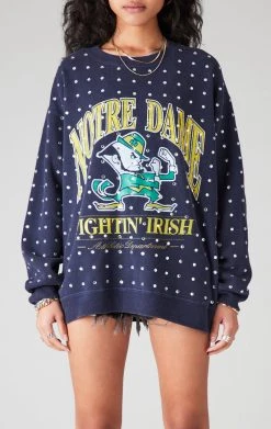 FURST OF A KIND VINTAGE ALLOVER RHINESTONE SWEATSHIRT VINTAGE COLLEGE