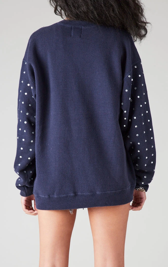 FURST OF A KIND VINTAGE ALLOVER RHINESTONE SWEATSHIRT VINTAGE COLLEGE 4 FURST OF A KIND VINTAGE ALLOVER RHINESTONE SWEATSHIRT VINTAGE COLLEGE