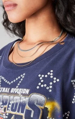 FURST OF A KIND VINTAGE RHINESTONE STAR OUTLINE TEE