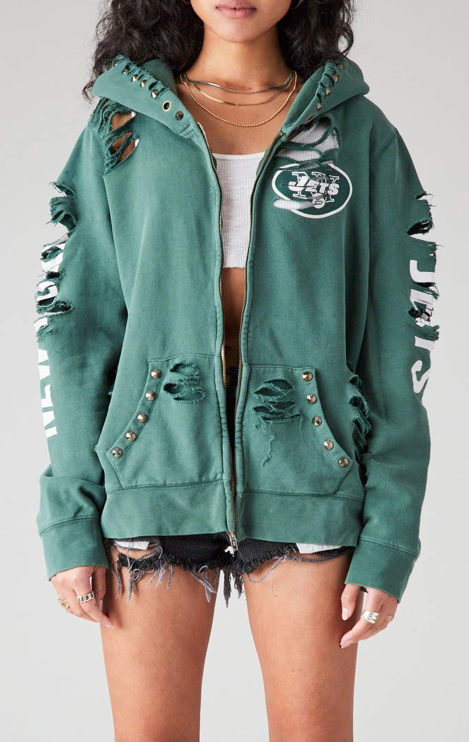 FURST OF A KIND VINTAGE RIPPED STUDDED ZIP UP HOODIE SALE 3 FURST OF A KIND VINTAGE RIPPED STUDDED ZIP UP HOODIE SALE