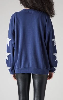 FURST OF A KIND VINTAGE NFL VINTAGE SILVER STAR PATCH SWEATSHIRT