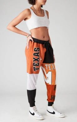 FURST OF A KIND VINTAGE COLLEGE VINTAGE SPLICED PATCHWORK SWEATPANTS