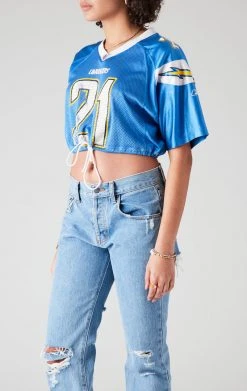 FURST OF A KIND VINTAGE NFL VINTAGE DRAWSTRING CROPPED JERSEY 7 FURST OF A KIND VINTAGE NFL VINTAGE DRAWSTRING CROPPED JERSEY