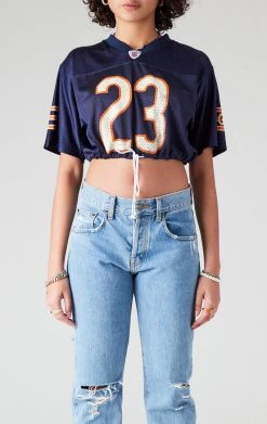 FURST OF A KIND VINTAGE NFL VINTAGE DRAWSTRING CROPPED JERSEY