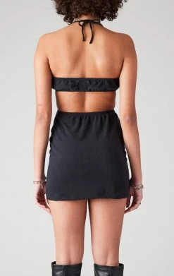 FURST OF A KIND VINTAGE CUT OUT HALTER DRESS