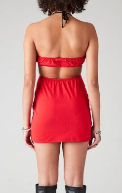 FURST OF A KIND VINTAGE DRESSES VINTAGE CUT OUT HALTER DRESS