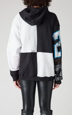 FURST OF A KIND VINTAGE SPLICED PATCHWORK ZIP UP HOODIE VINTAGE NFL