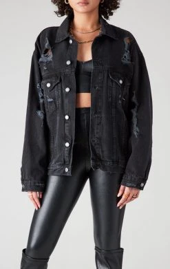 FURST OF A KIND VINTAGE DENIM JACKETS VINTAGE GRAPHIC BACK INSERT DENIM JACKET