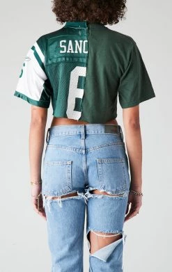 FURST OF A KIND VINTAGE SPLICED CROPPED JERSEY TEE