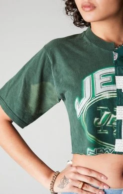 FURST OF A KIND VINTAGE SPLICED CROPPED JERSEY TEE