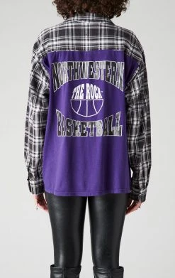 FURST OF A KIND VINTAGE TEE BACK INSERT PLAID SHIRT