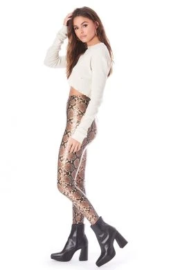 COMMANDO SNAKESKIN FAUX LEATHER LEGGINGS SALE